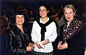 From left to right: Johanne Gaudet, Executive Director, Communication-Jeunesse; Patricia Lemieux, Coordinator, Media Library, Bibliothèque nationale du Québec, and President of Communication-Jeunesse; Céline Gendron, Director, Canadian Literature Research Service, National Library of Canada.