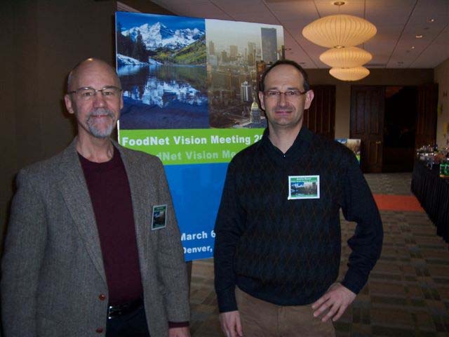 Frank Pollari and Andr Ravel at CDC Food Net Vision Meeting in Denver, Colorado