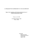 Consultation Report on the Results of the National Survey of Canadian Mammography Facilities, 1998