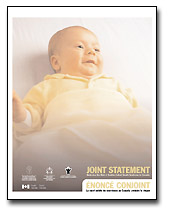 Joint Statement on Sudden Infant Death Syndrome poster.