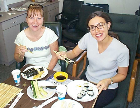 Sushi making was a popular ‘Lunch & Learn’ for Airport Authority employees