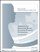 Report from the Evaluation Indicators Working Group: Guidelines for Monitoring Breast Screening Program Performance - Second Edition