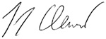 Tony Clement Signature