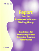 Report from the Evaluation Indicators Working Group: Guidelines for Monitoring Breast Screening Program Performance