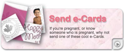 If you’re pregnant, why not let your friends know with one of these cool eCards. If you know someone who is pregnant, maybe a friend, maybe your daughter, send them a card, it has useful links back to this site to help them enjoy a healthy pregnancy.