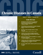 Chronic Diseases in Canada - Volume 31-1