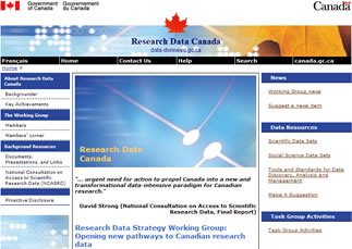 Research Data Canada Web site