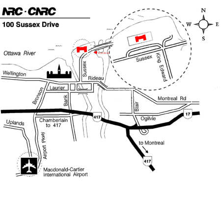 Map to NRC Archives