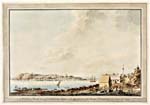 Watercolour: A view of Quebec Taken from the Ferry House on the Opposite Side of the River St. Lawrence