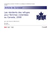 Les résidents des refuges pour femmes violentées au Canada, 2008