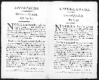 Two editions of Upper Canada land sale notice