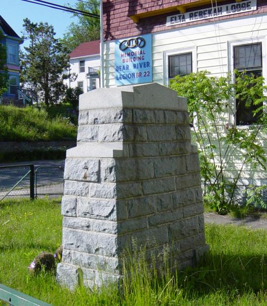 War memorial, Bear River, Annapolis County, Nova Scotia