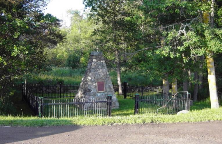 Monument commemorating the 1757 Battle of Bloody Creek