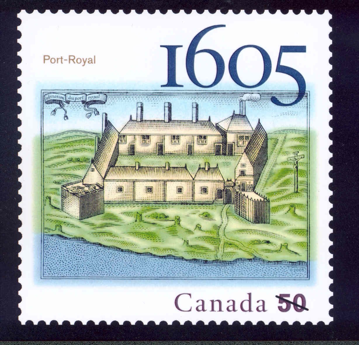 Port Royal 400th anniversary commemorative stamp, 2005