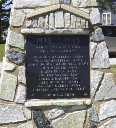New Victoria war memorial monument