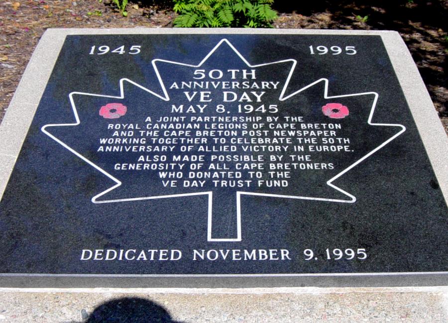 Sydney, Nova Scotia: V-E Day 50th Anniversary memorial