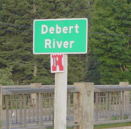 Colchester County: Debert River sign, Lower Debert