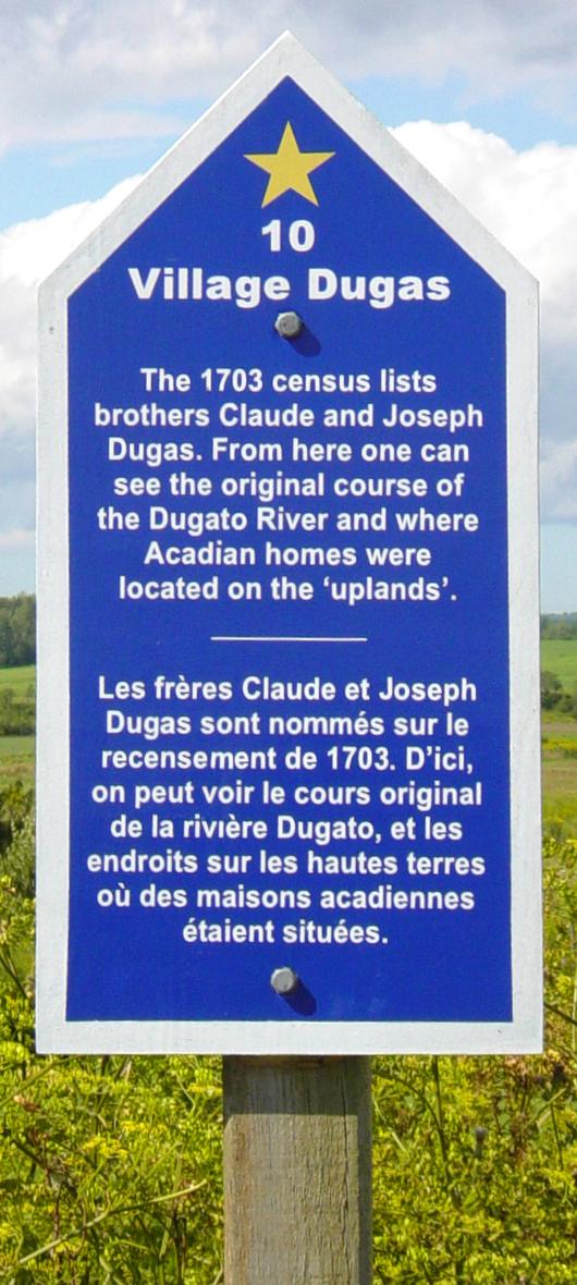 Colchester County: Acadian Heritage sign #10, Onslow