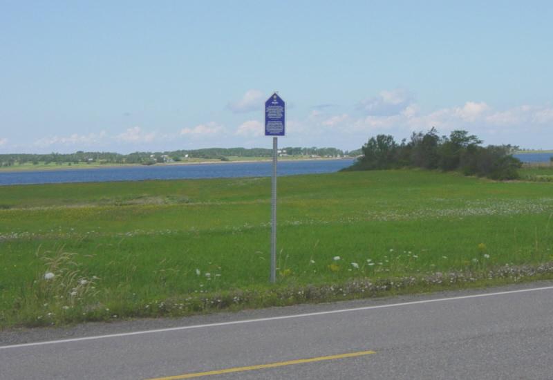 Colchester County: Acadian Heritage sign #15, Brule