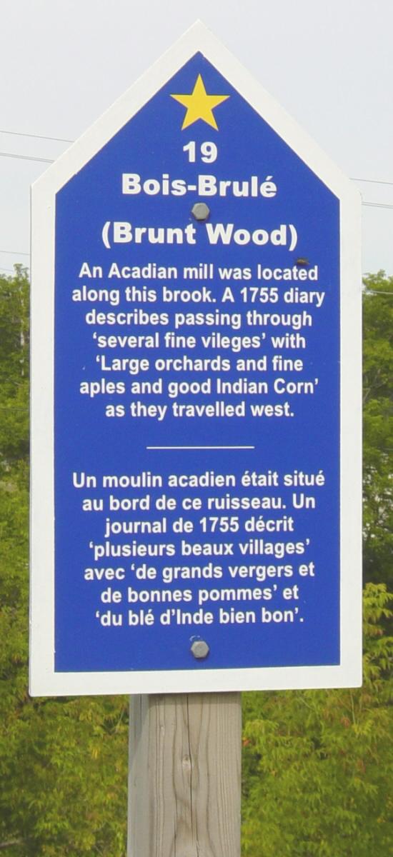 Colchester County: Acadian Heritage sign #19, Truro