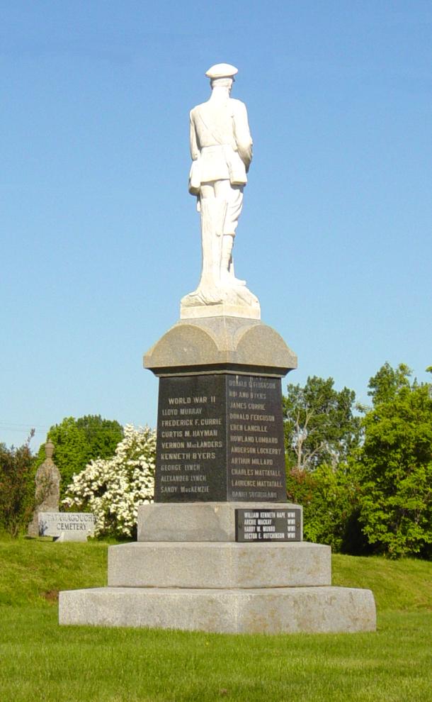 Tatamagouche: war memorial monument