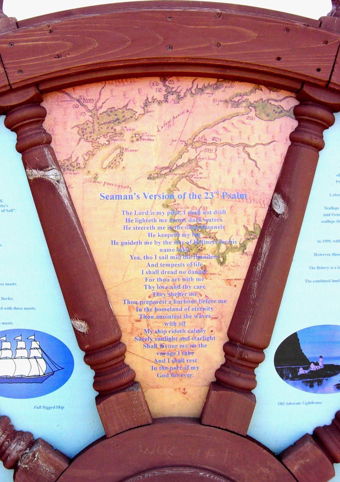 Advocate Harbour: Panel 3, Sea in Our History display