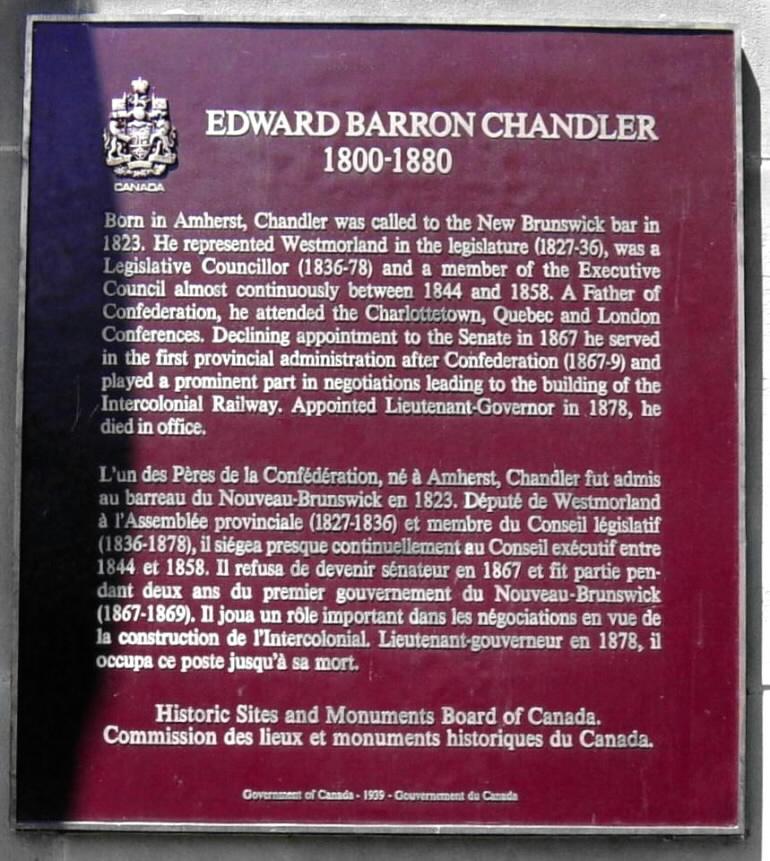Amherst: E.B. Chandler plaque