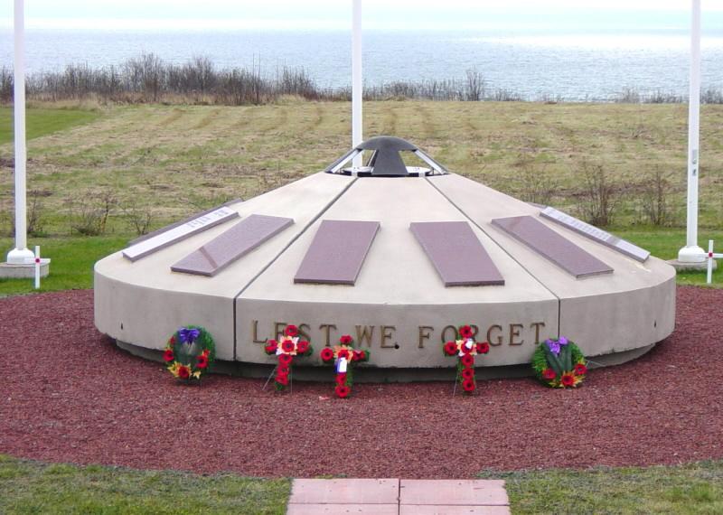 Port Greville war memorial: after Rememberance Day 2005