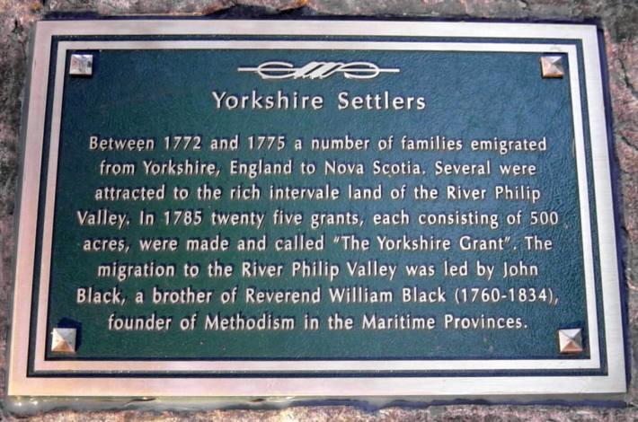 River Philip: Yorkshire Settlers plaque