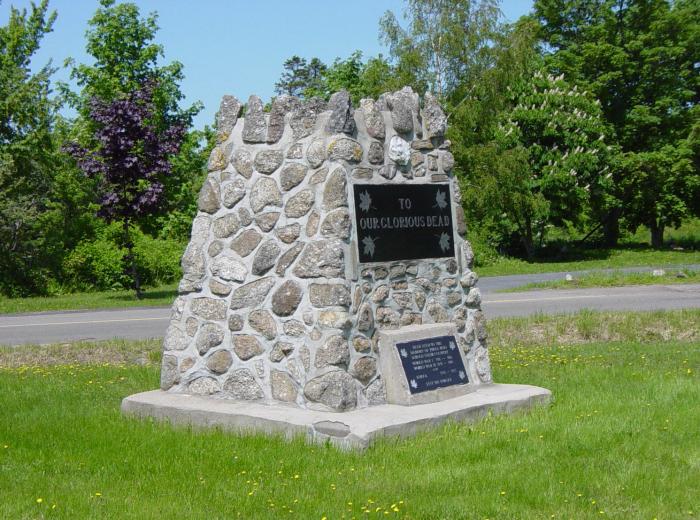 Smiths Cove war memorial