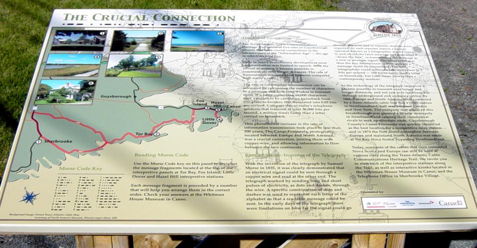 Hazel Hill: Commercial Cable Trans Atlantic Park, west interpretative panel