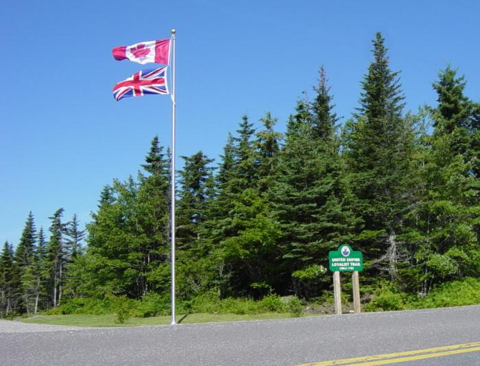 Country Harbour: Loyalist Trail roadside park entrance