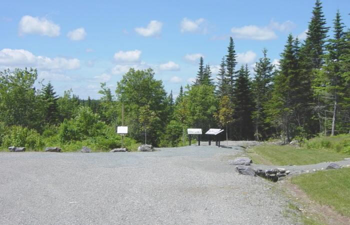 Country Harbour: Loyalist Trail roadside park, three hours before the ribbon-cutting ceremony