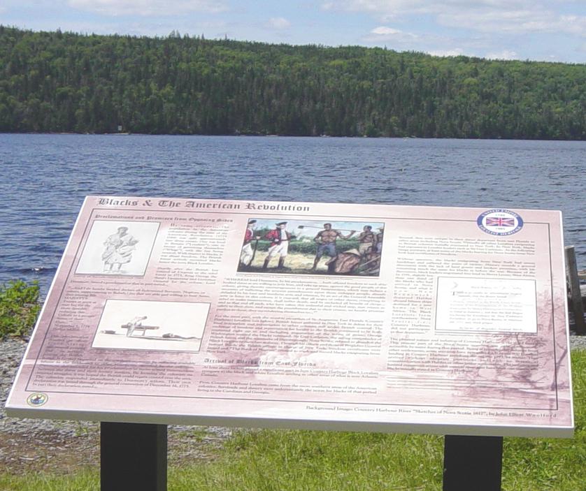 Country Harbour: Loyalist Trail waterside site, north interpretative panel