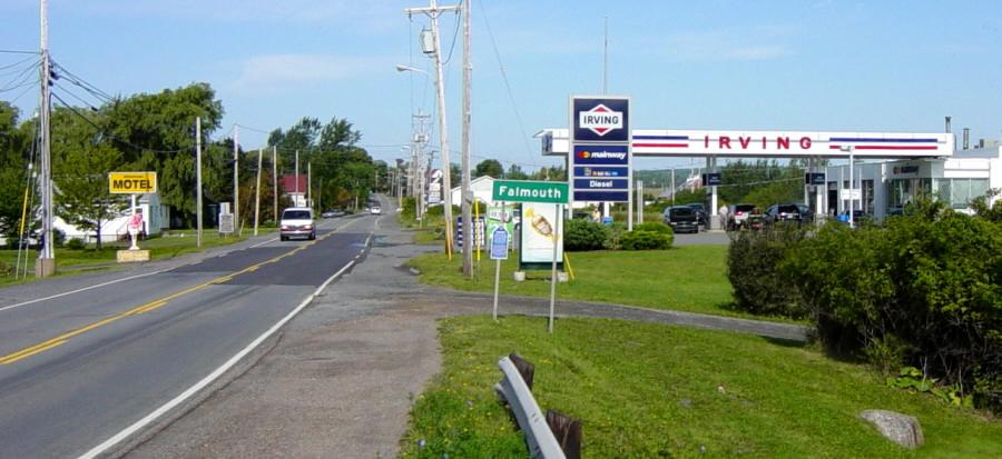 Hants County: Acadian Heritage sign #02, Falmouth