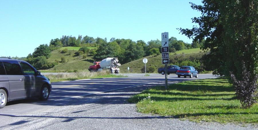 Hants County: Acadian Heritage sign #14, Mantua