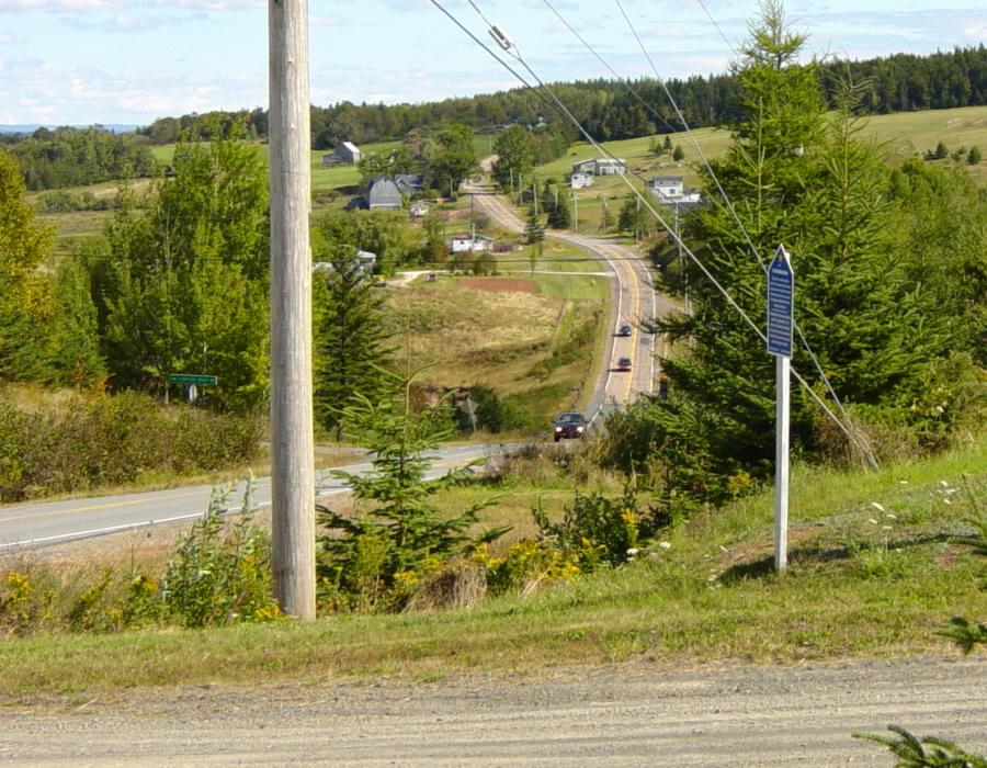 Hants County: Acadian Heritage sign #22, Tennecape