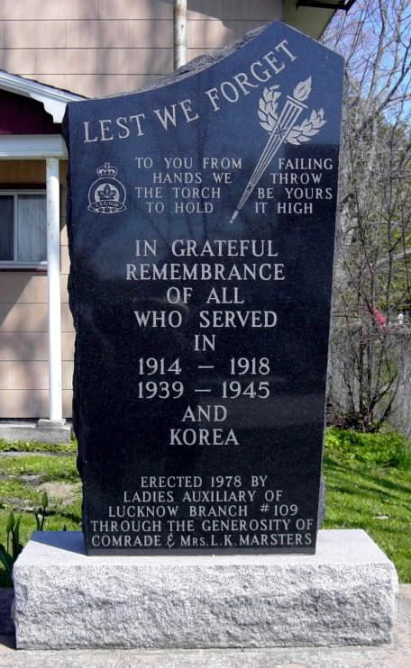 Hantsport: war memorial monument