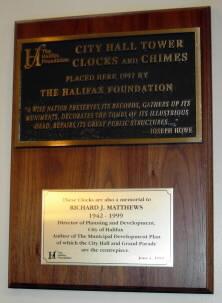 Halifax City Hall clocks and chimes