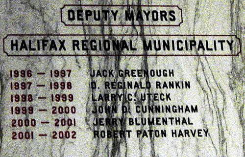 Halifax Regional Municipality: deputy mayors, 1996-2002