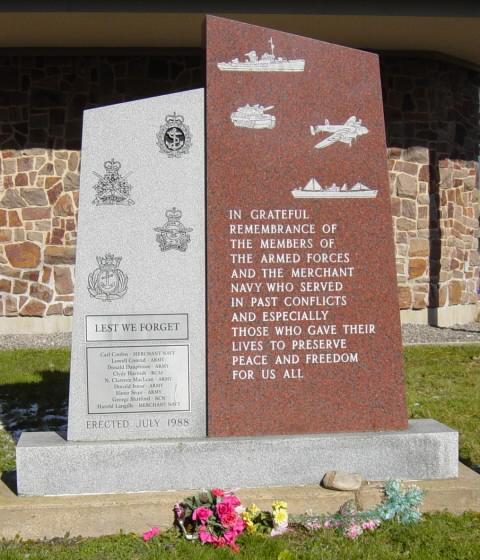 War memorial, Hubbards