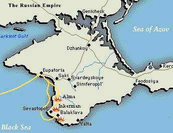 Map: Crimean War (1853-1856)