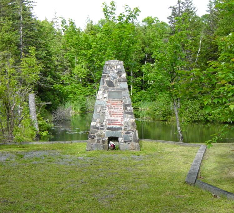 Nova Scotia: Moose River Gold Mine cairn