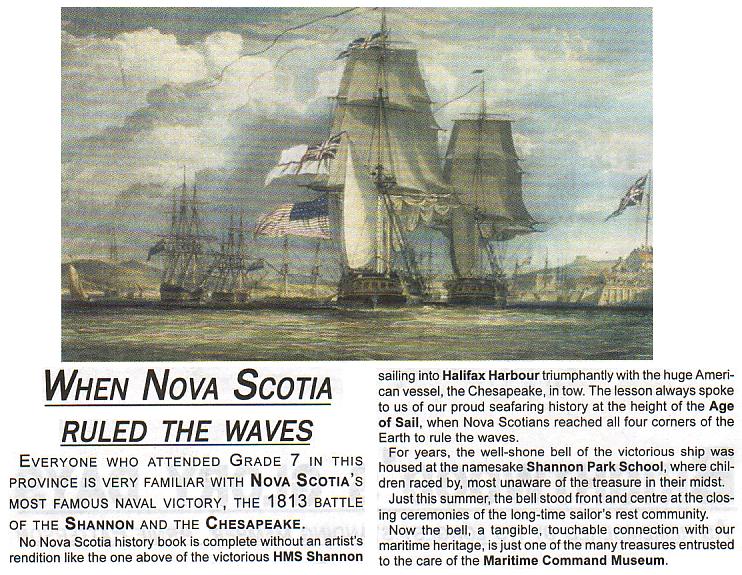 Shannon and Chesapeake, Halifax Harbour, 1813