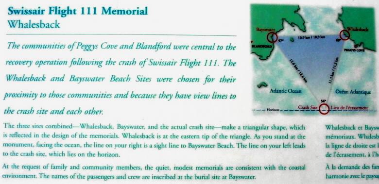 Swissair Flight 111 memorial, Whalesback