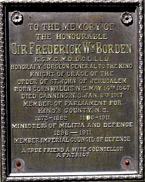 Sir Frederick Borden tombstone