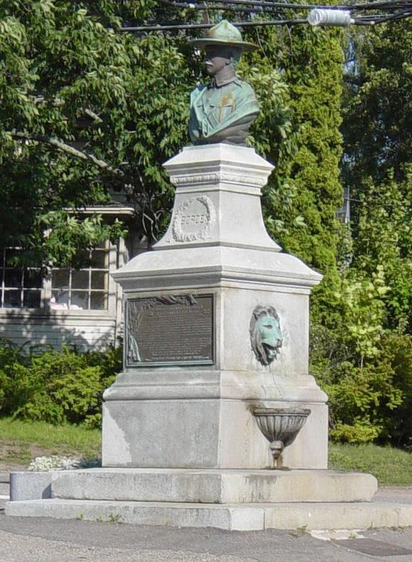 Nova Scotia: Harold Borden monument, Canning