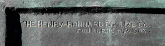 Harold Borden monument: north plaque, upper left corner