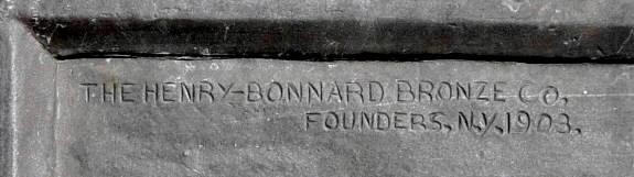 Harold Borden monument: east plaque, upper left corner