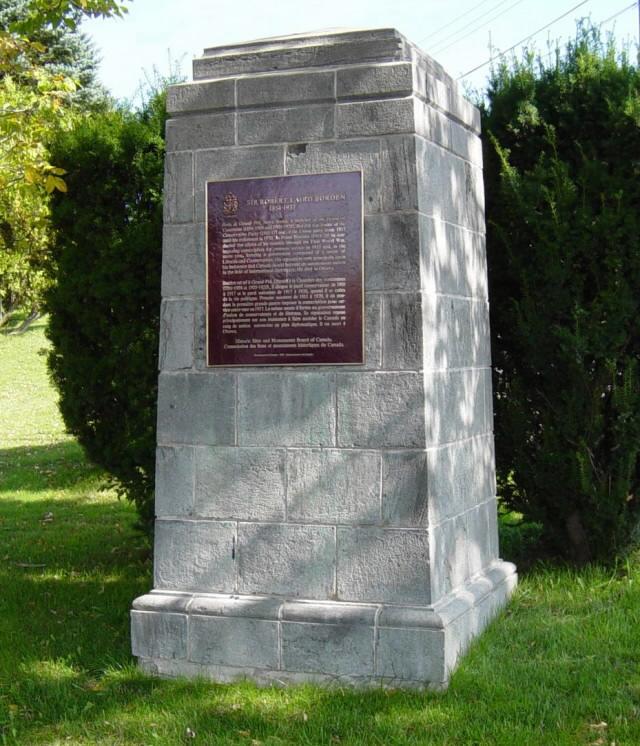 Sir Robert Borden monument, Grand Pre